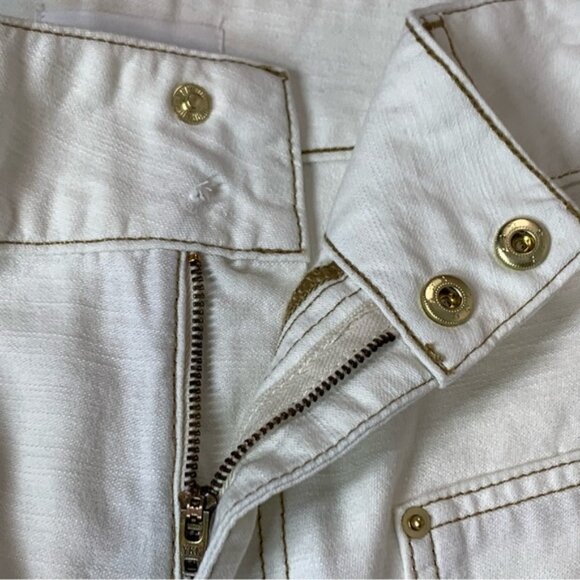 FRAME Twisted Utility Crop Pants in Ecru - Picture 7 of 11